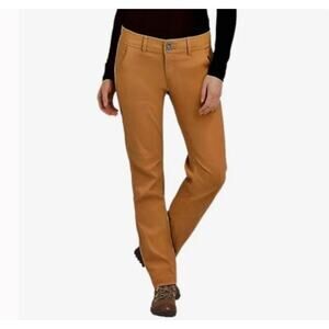 Prana Halle Straight Pant Stretch Zion Womens Size 0 in Earthbound